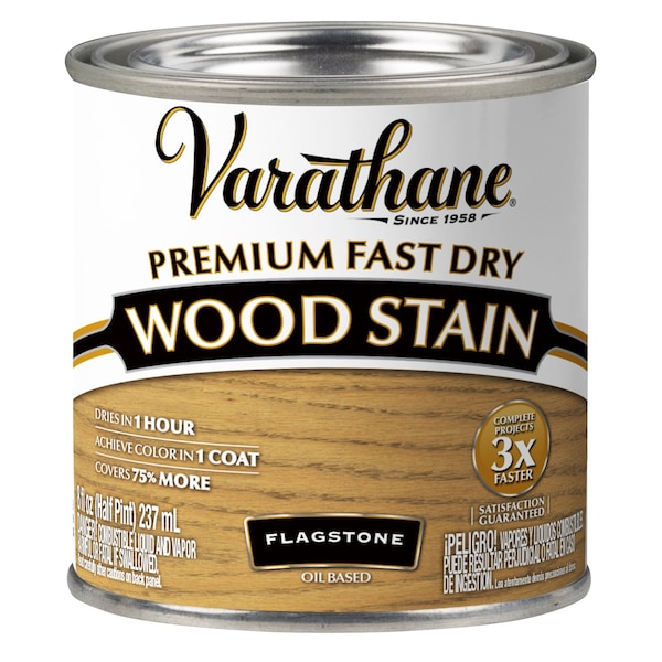 Varathane Premium Fast Dry Wood Stain, Flagstone, 1/2 Pt 349596 - main